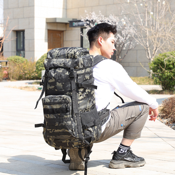 Men's Large Capacity 70L Oxford Cloth Luggage Shiralee Outdoor Travel Backpack