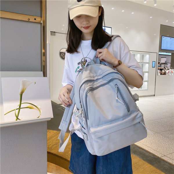 Korean Version Of Bright Face Leisure Outdoor Travel Backpack Women's Bag