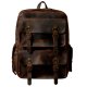 Handmade Crazy Horse Leather Backpack For Men's Retro Travel